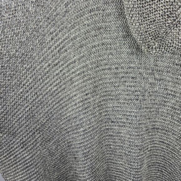 Free People Light My Fire Shimmer Kimono Pewter Fringe OS - Picture 3 of 7